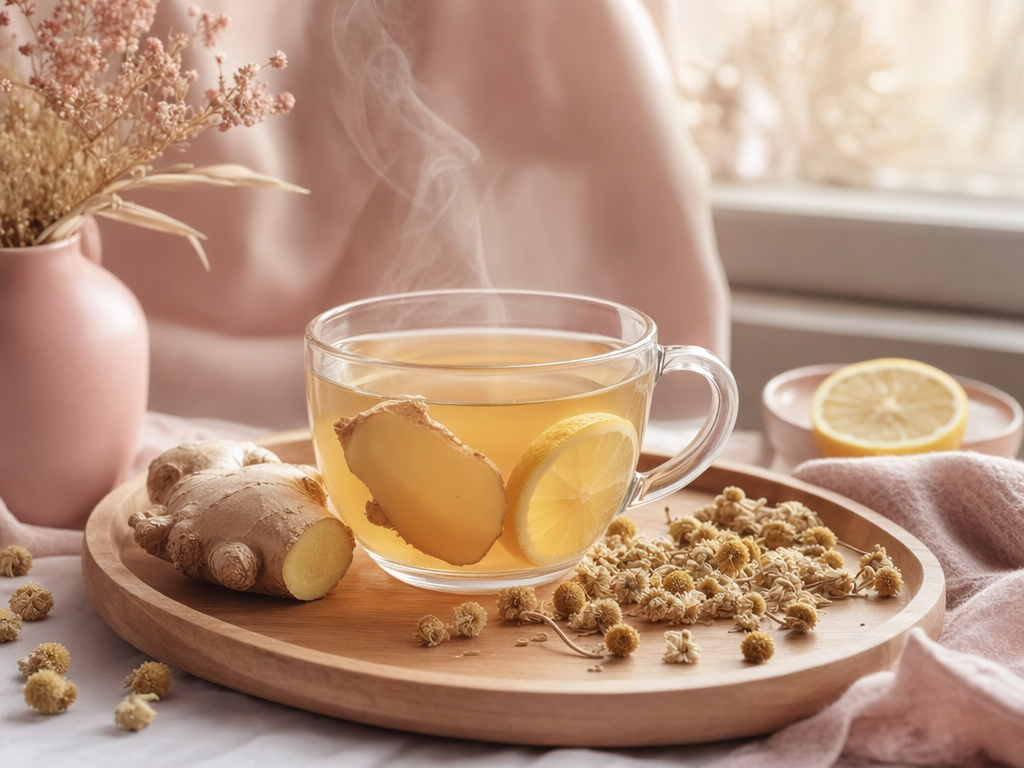 Имбирно-лимонный чай для пищеварения